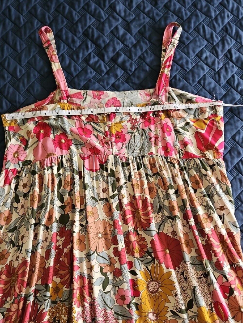 NWOT NATURAL LIFE Floral Maxi Dress — Pink, Yellow, Green, Cream - Picture 5 of 9